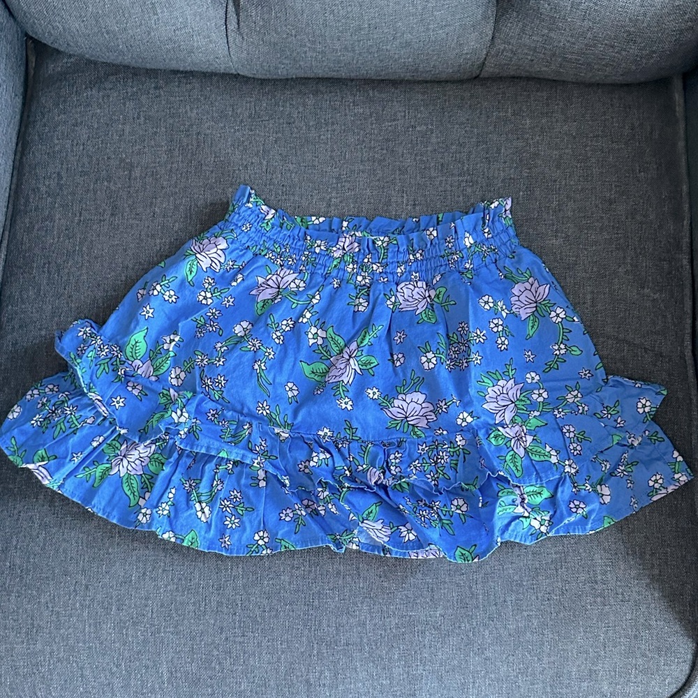 EUC JCrew Crewcuts floral ruffle skirt size 3